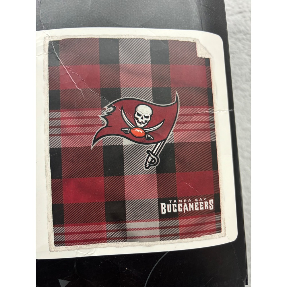 NFL Tampa Bay Buccaneers Faux Shearling Throw Blanket Red Plaid‎ 60x70 Pegasus